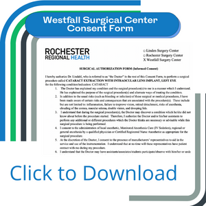 Westfall Surgical Center Consent Form